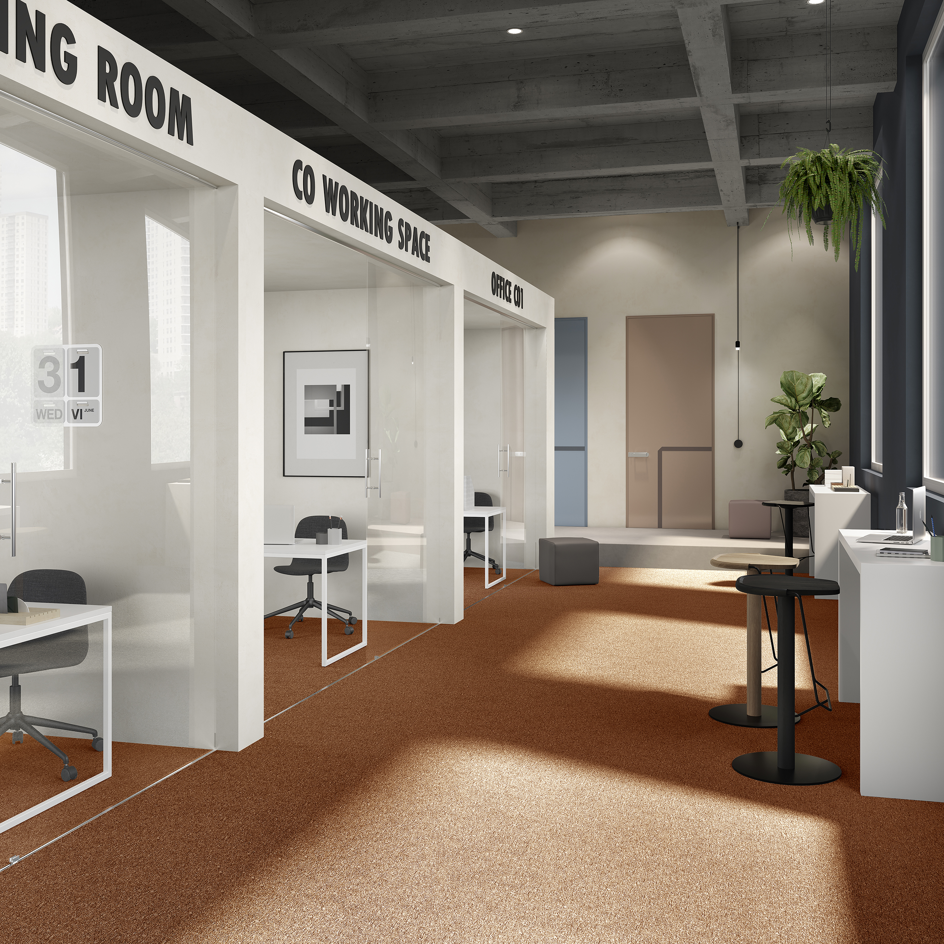 Ковровая плитка Medusa Tile 84 (500*500*5 мм) — купить в Чебоксарах