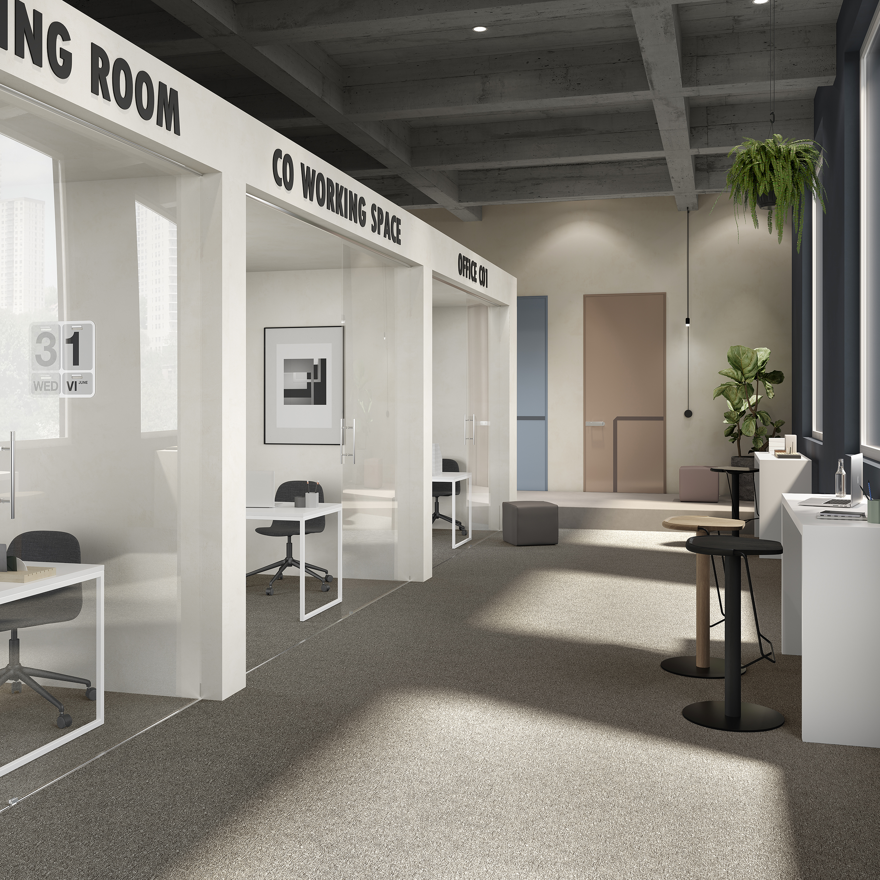 Ковровая плитка Medusa Tile 40 (500*500*5 мм) — купить в Чебоксарах