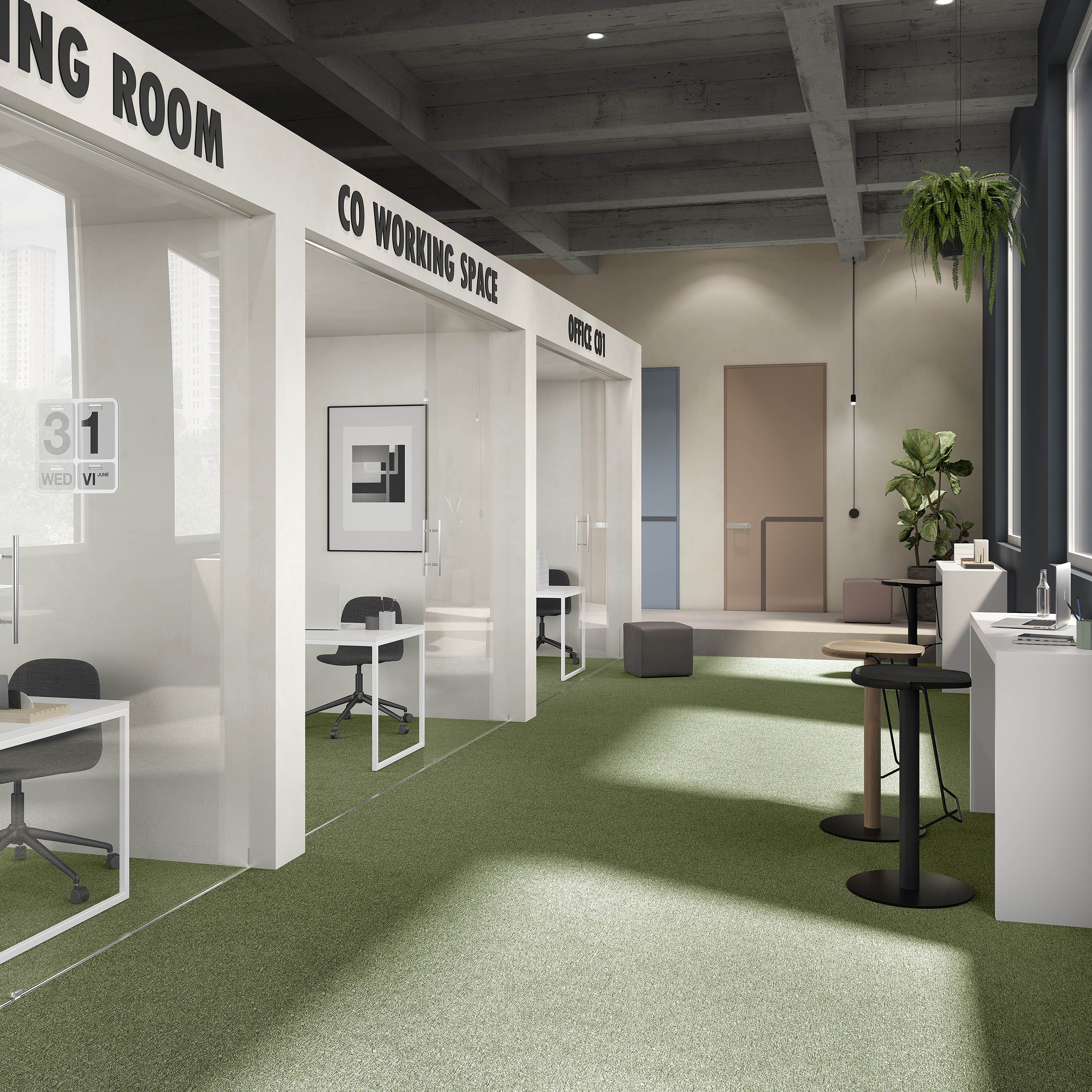 Ковровая плитка Medusa Tile 21 (500*500*5 мм) — купить в Чебоксарах