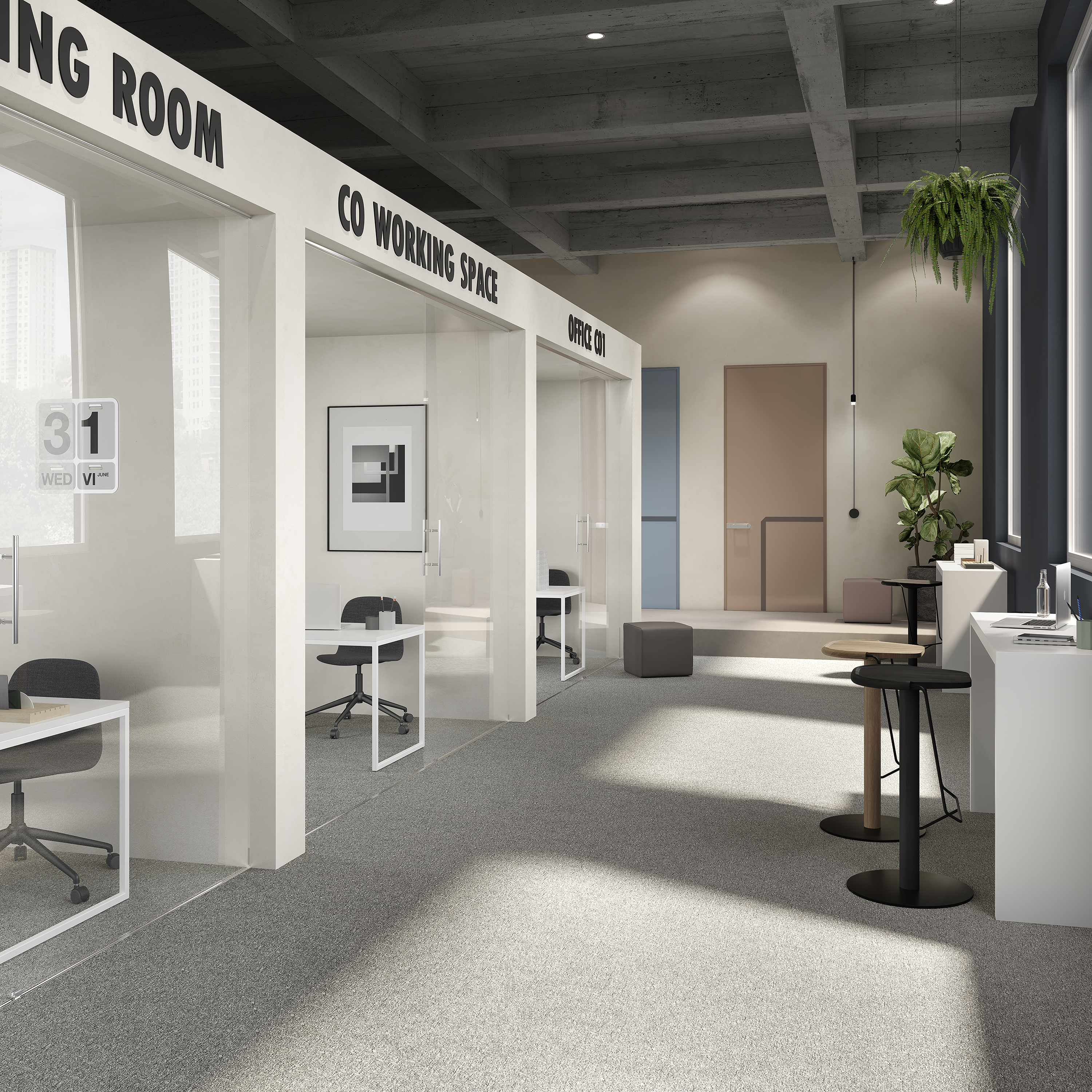 Ковровая плитка Medusa Tile 94 (500*500*5 мм) — купить в Чебоксарах