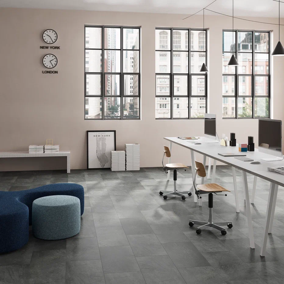 SPC ламинат "Invictus" Groovy Granite Steel (603*298*6мм) — купить в Чебоксарах