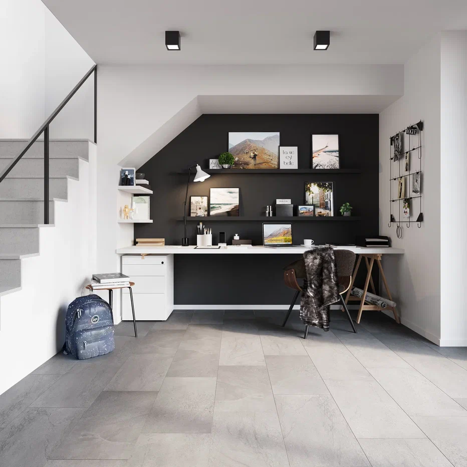 SPC ламинат "Invictus" Groovy Granite Steel (603*298*6мм) — купить в Чебоксарах