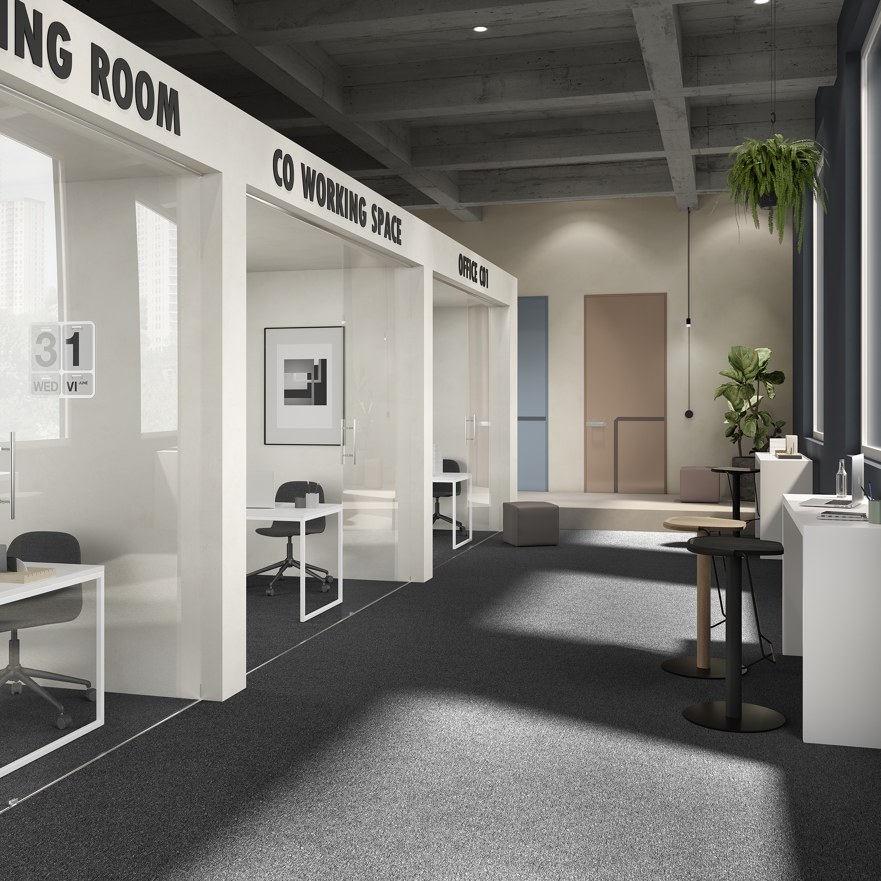 Ковровая плитка Medusa Tile 99 (500*500*5 мм) — купить в Чебоксарах