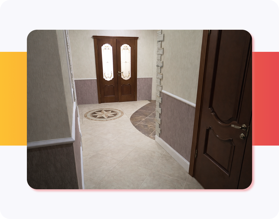 Художественная укладка LVT-плитки LG, 2019 г.