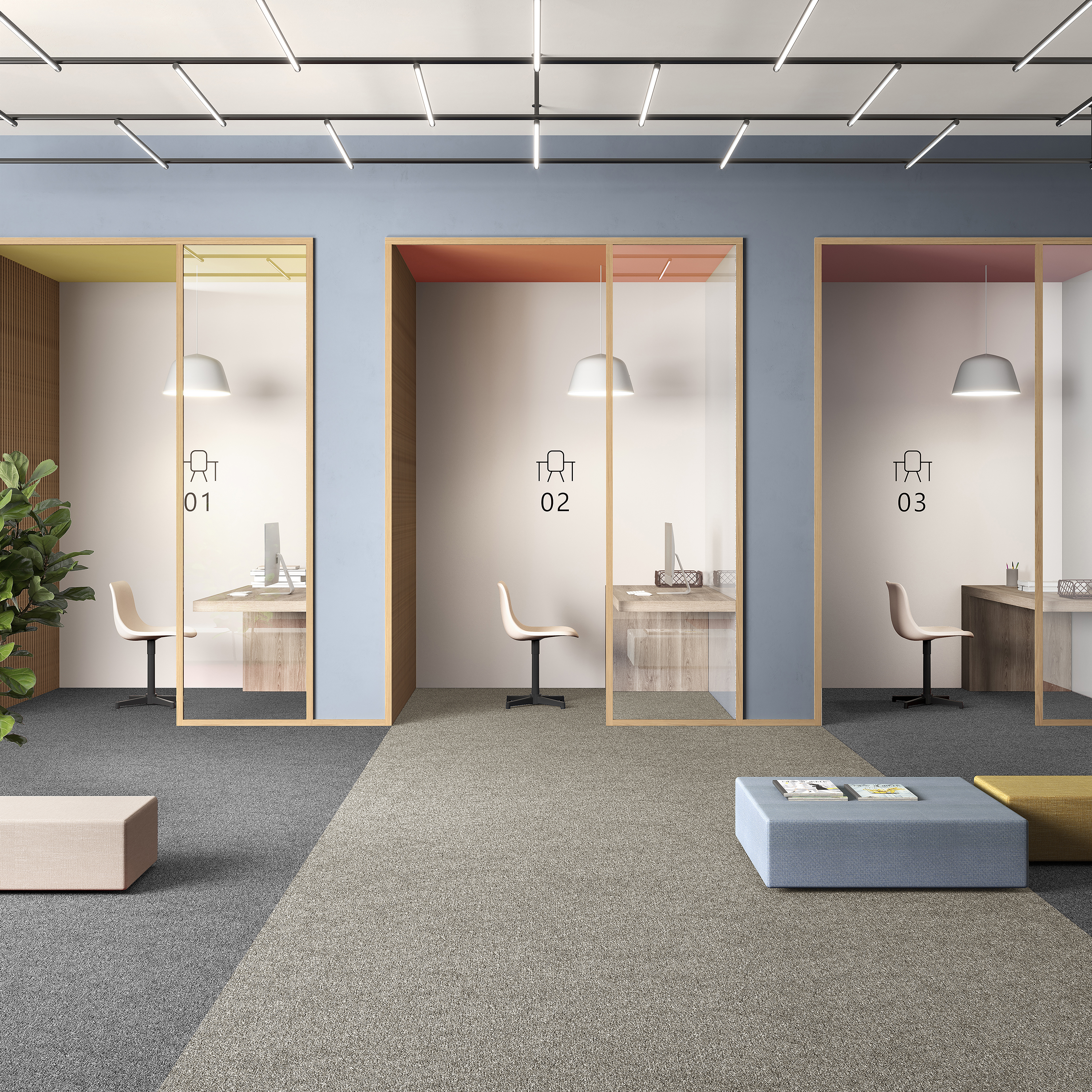 Ковровая плитка Medusa Tile 33 (500*500*5 мм) — купить в Чебоксарах