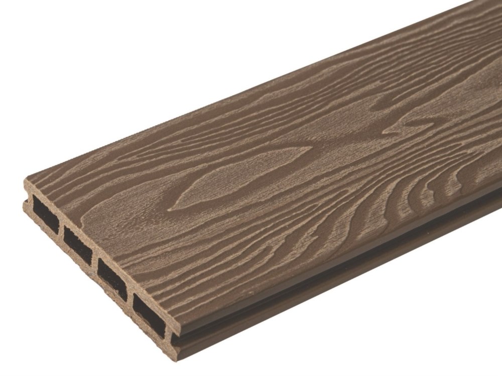 Террасная доска орех TalverWood 150*25мм 3D текстура дерева брашинг — купить в Чебоксарах