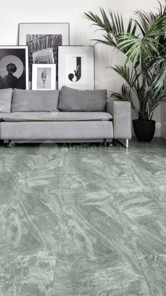 Виниловая плитка "Alpine Floor" Light Stone Хэмпшир (608*303*2,5 мм) — купить в Чебоксарах