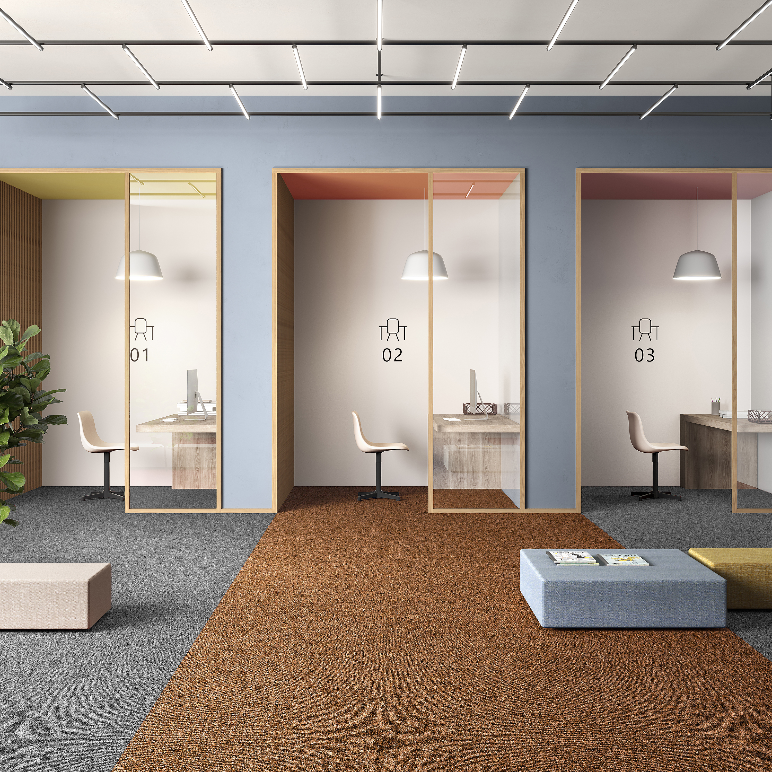 Ковровая плитка Medusa Tile 84 (500*500*5 мм) — купить в Чебоксарах