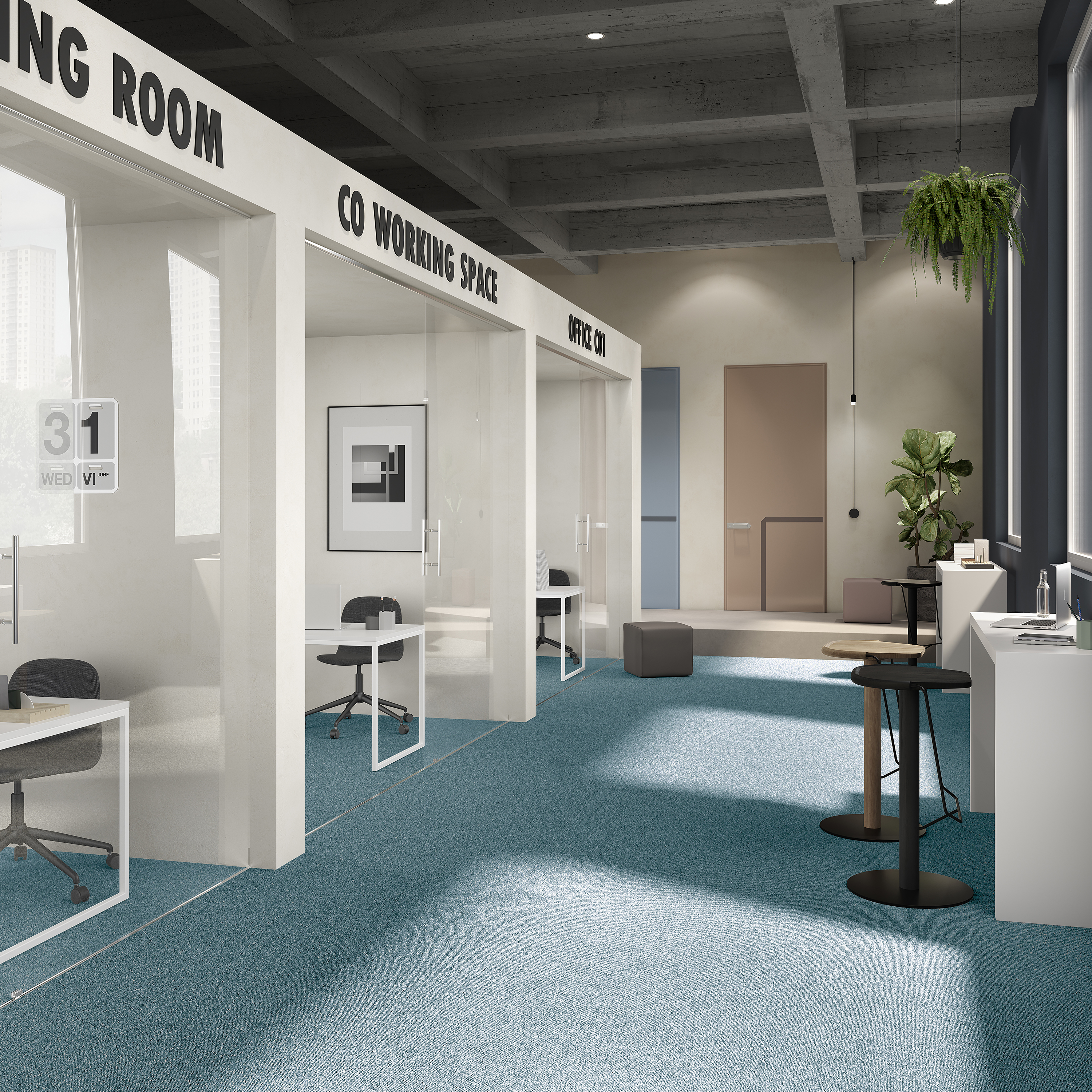 Ковровая плитка Medusa Tile 70 (500*500*5 мм) — купить в Чебоксарах