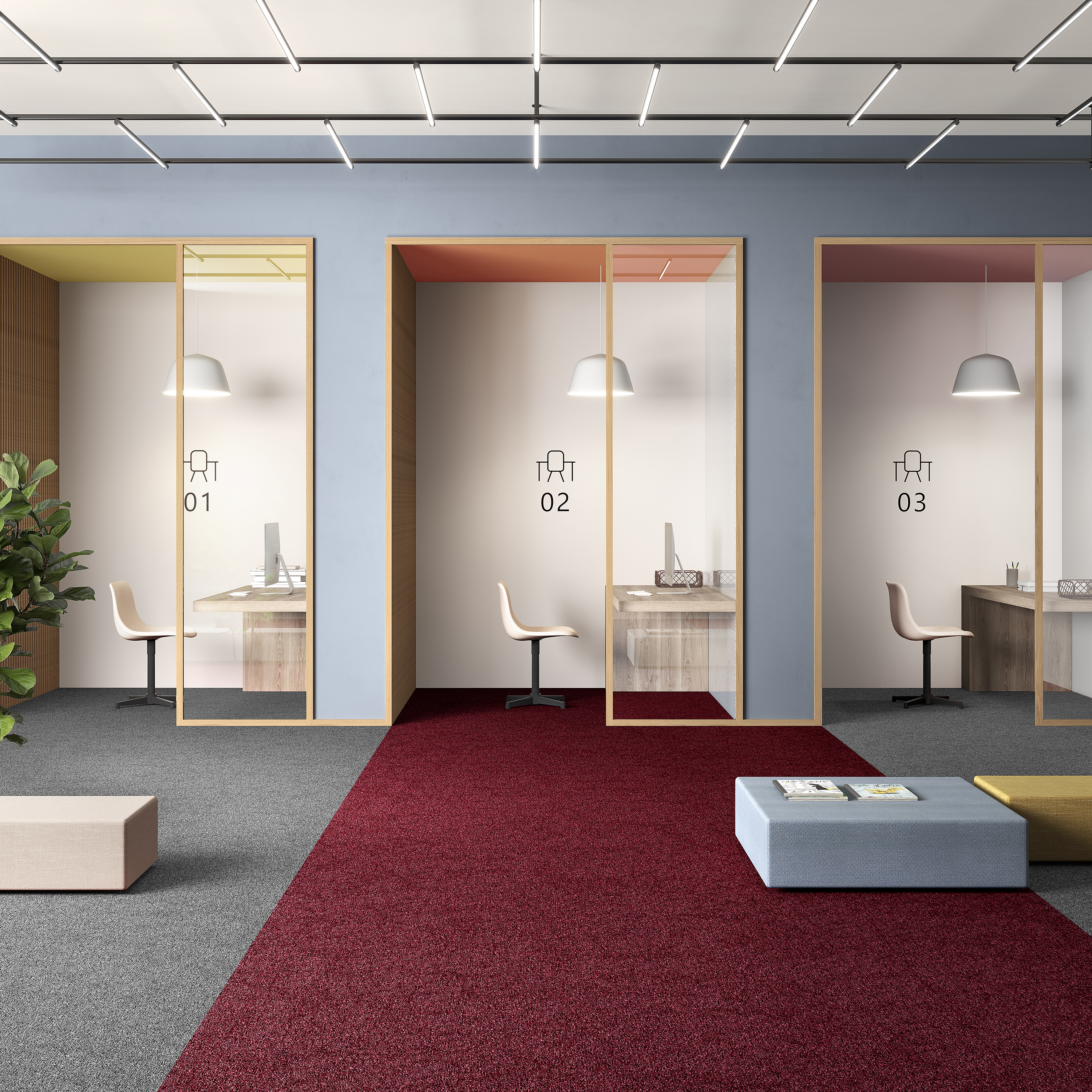 Ковровая плитка Medusa Tile 11 (500*500*5 мм) — купить в Чебоксарах