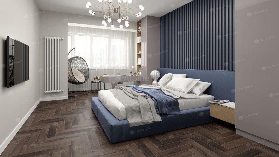 Виниловая плитка "Alpine Floor" Parquet LVT Фафнир (590*118*2,5 мм) — купить в Чебоксарах