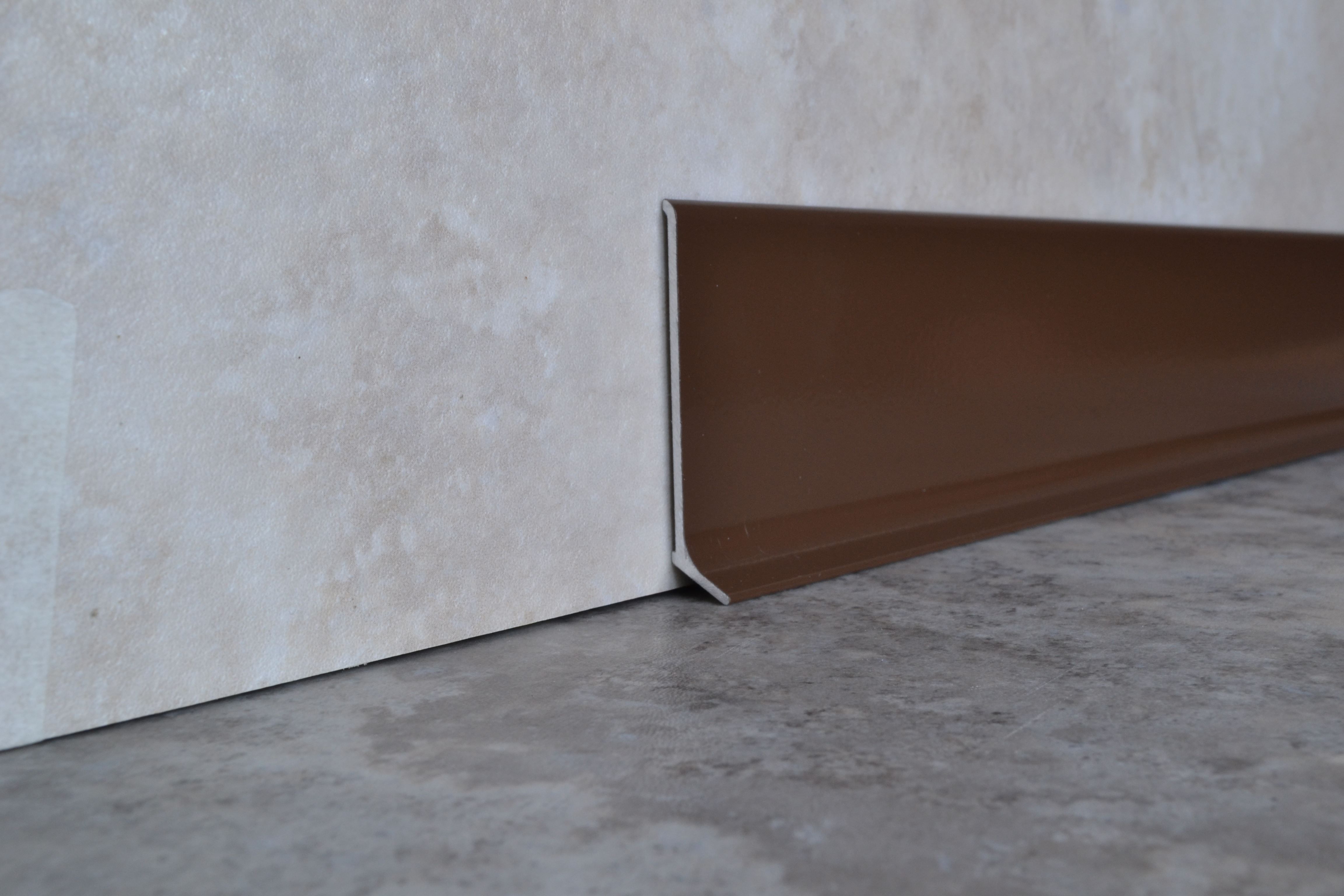 Плинтус алюминиевый L-образный шоколад (2500*11*60 мм) — купить в Чебоксарах