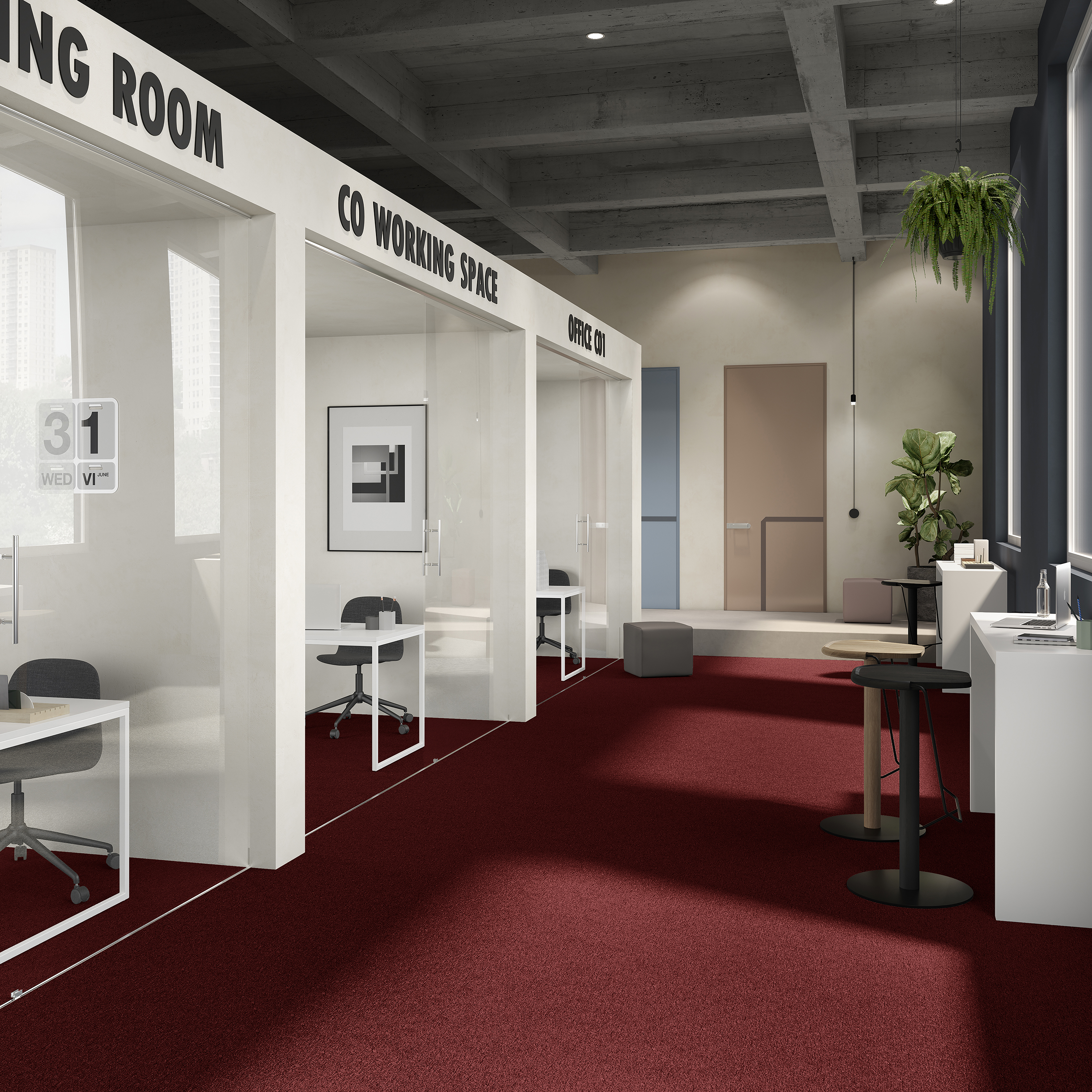 Ковровая плитка Medusa Tile 11 (500*500*5 мм) — купить в Чебоксарах