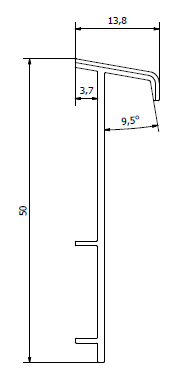 Плинтус для ковролина "Korner" Listwa зеленый (2500*13,8*50 мм) — купить в Чебоксарах