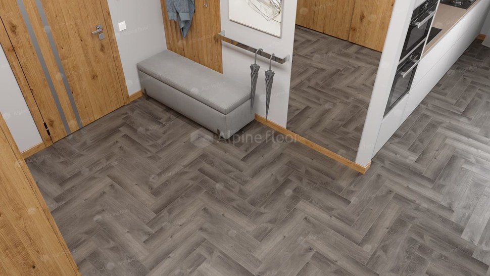 Виниловая плитка "Alpine Floor" Parquet LVT Дуб Мерга (590*118*2,5 мм) — купить в Чебоксарах