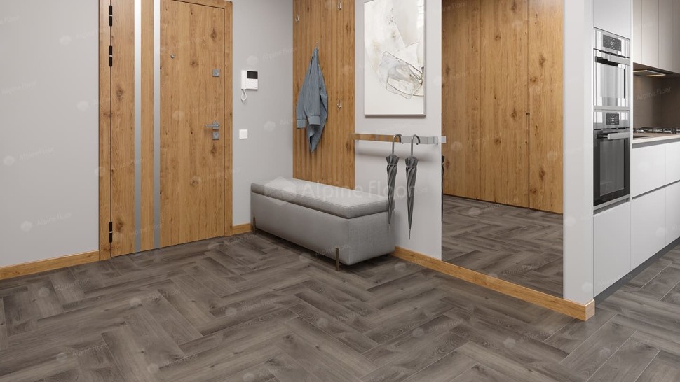 Виниловая плитка "Alpine Floor" Parquet LVT Дуб Мерга (590*118*2,5 мм) — купить в Чебоксарах