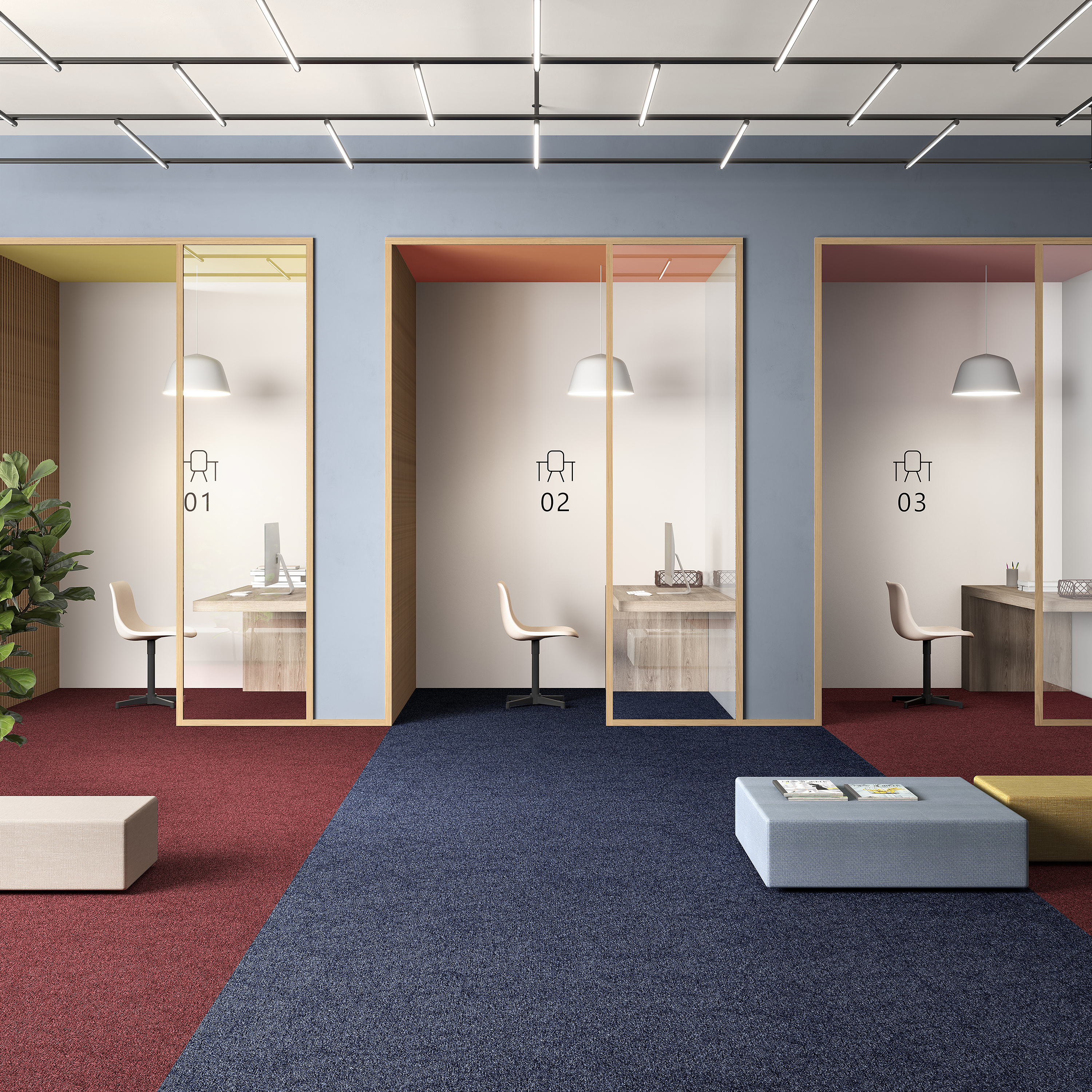 Ковровая плитка Medusa Tile 77 (500*500*5 мм) — купить в Чебоксарах