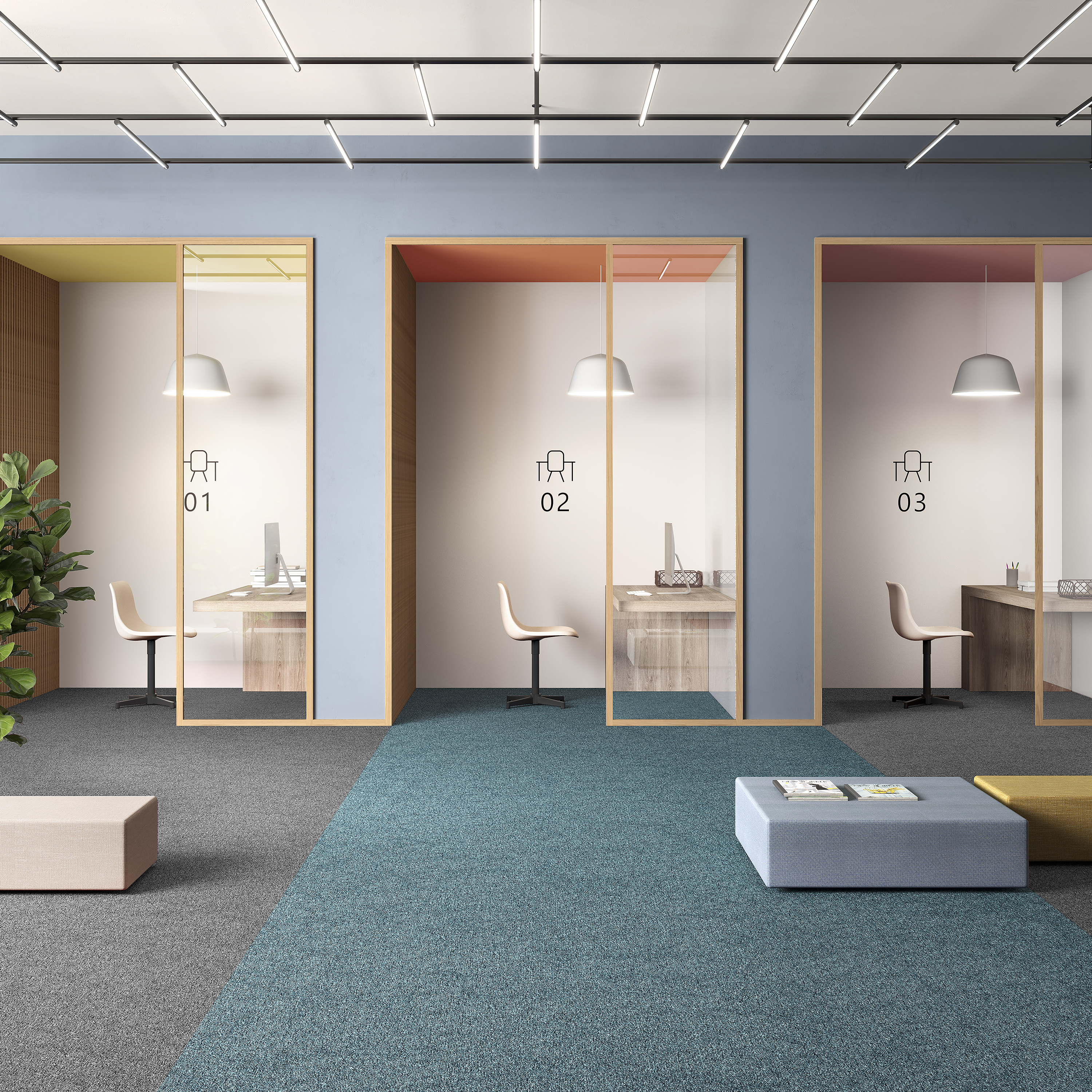 Ковровая плитка Medusa Tile 70 (500*500*5 мм) — купить в Чебоксарах