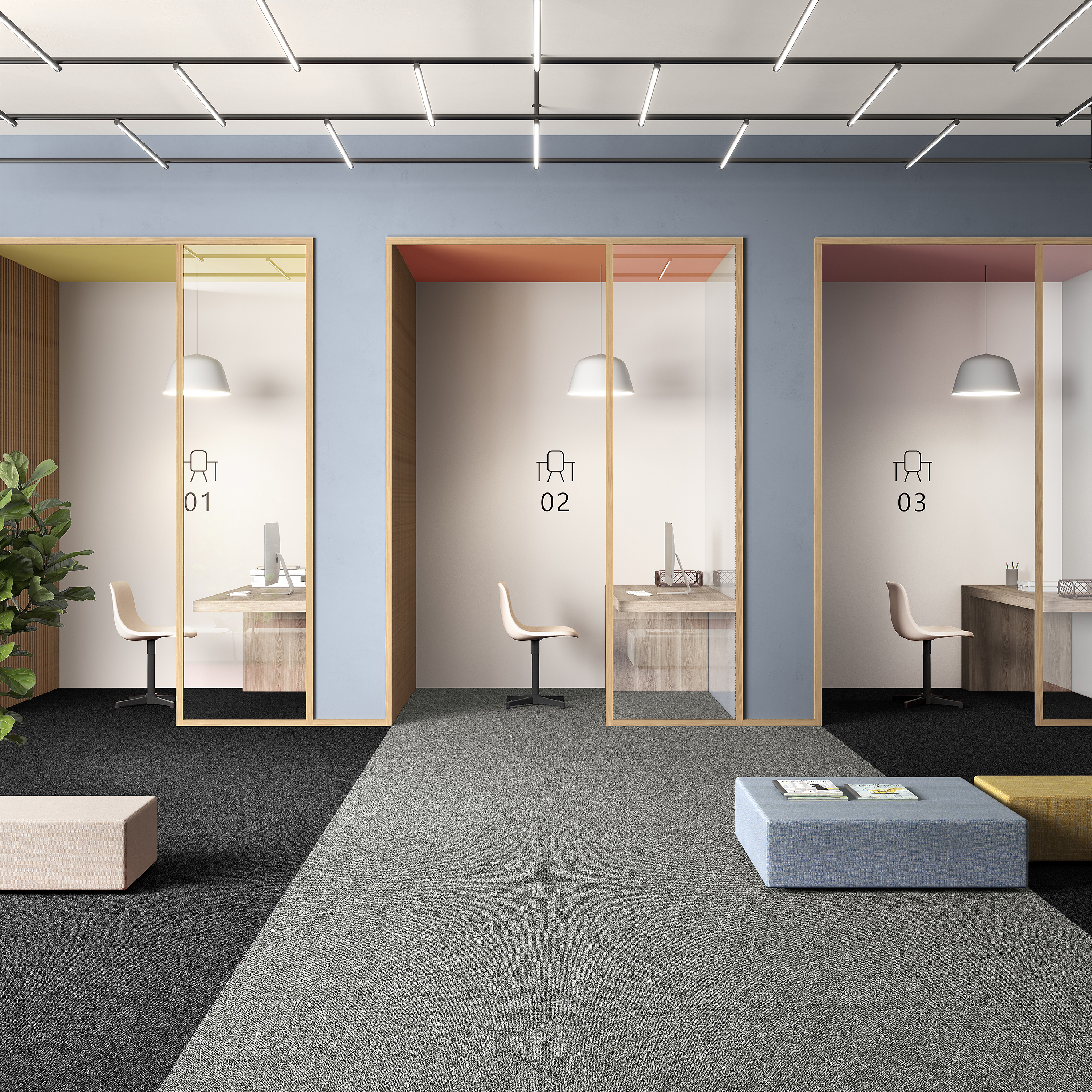 Ковровая плитка Medusa Tile 94 (500*500*5 мм) — купить в Чебоксарах