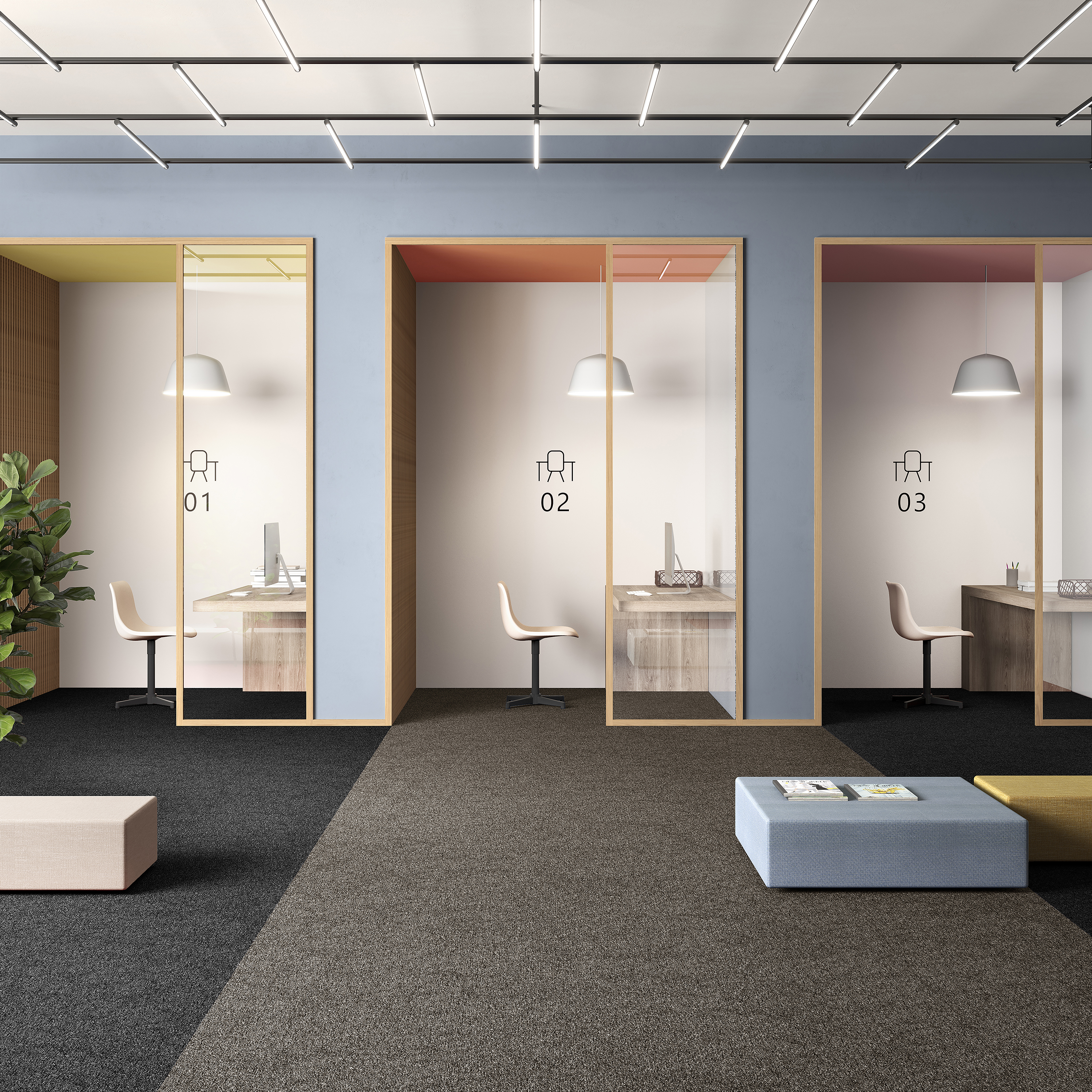 Ковровая плитка Medusa Tile 43 (500*500*5 мм) — купить в Чебоксарах