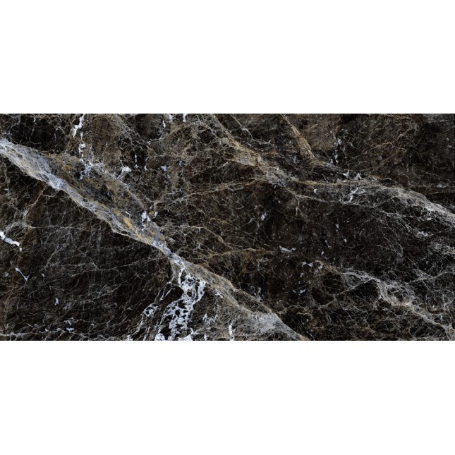 Керамогранит "Gresse" 600*1200 Simbel Carbon Чёрно-белый Мрамор — купить в Чебоксарах