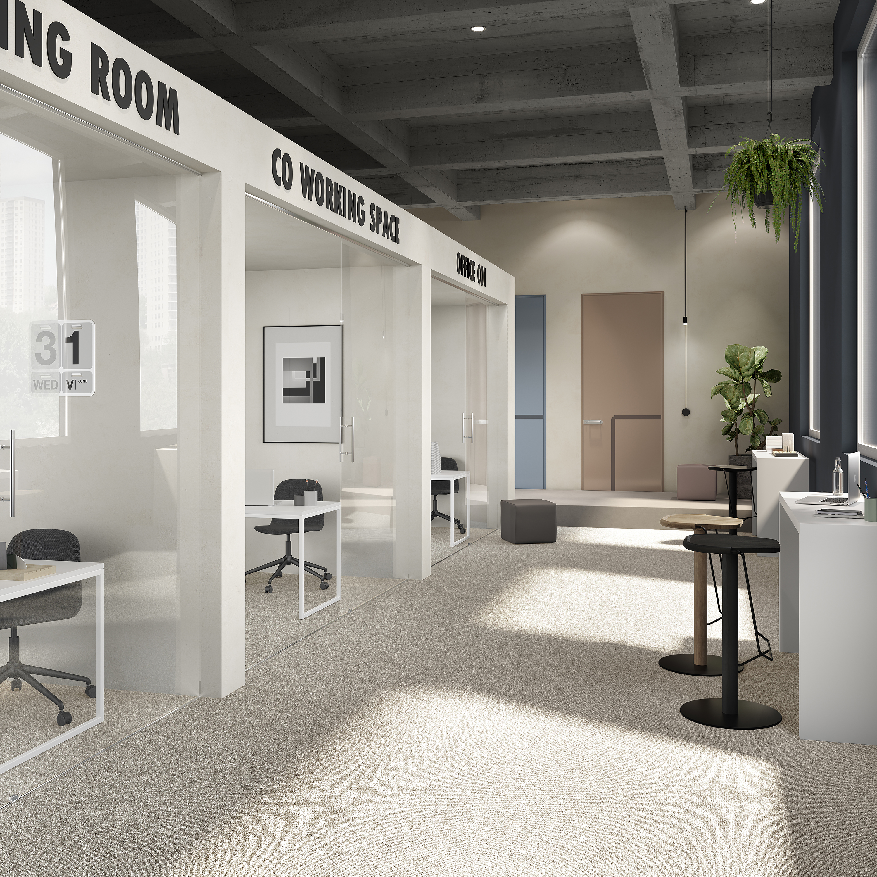 Ковровая плитка Medusa Tile 33 (500*500*5 мм) — купить в Чебоксарах