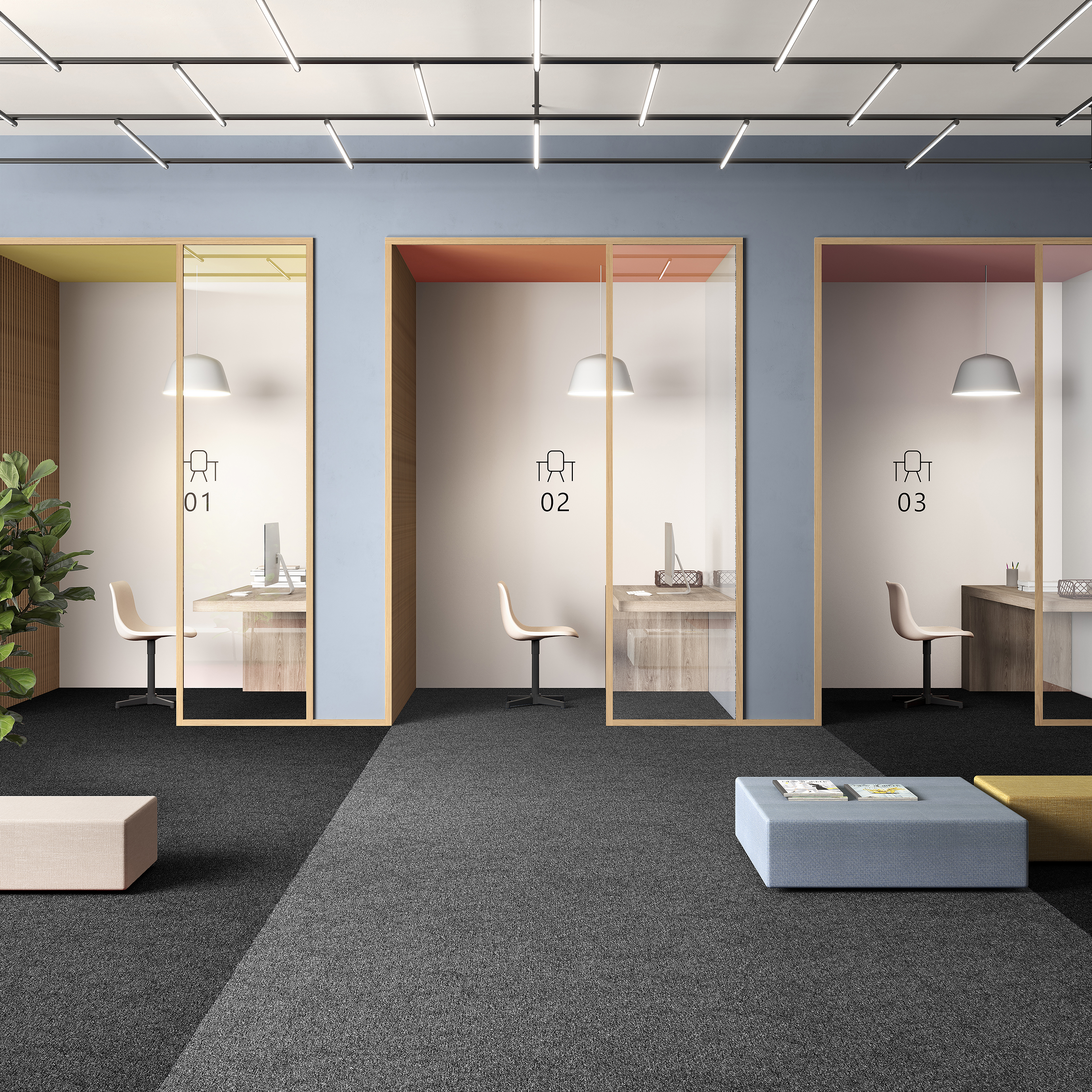 Ковровая плитка Medusa Tile 98 (500*500*5 мм) — купить в Чебоксарах