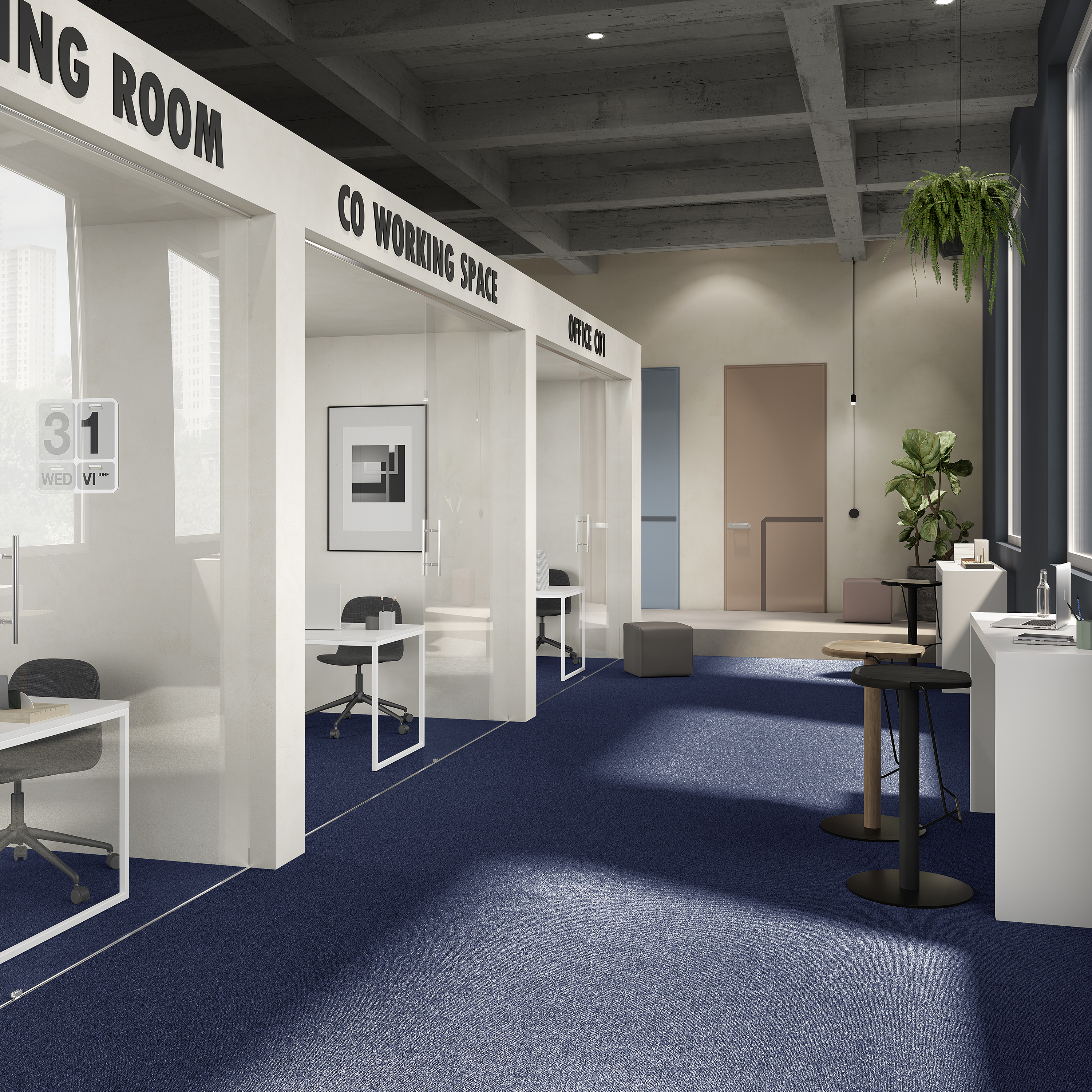 Ковровая плитка Medusa Tile 77 (500*500*5 мм) — купить в Чебоксарах