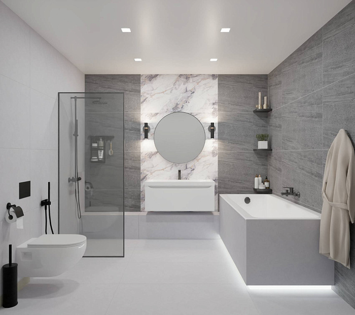 Керамогранит "Wan Sheng" Butterfly 600x1200 (1200*600 мм) Серый — купить в Чебоксарах