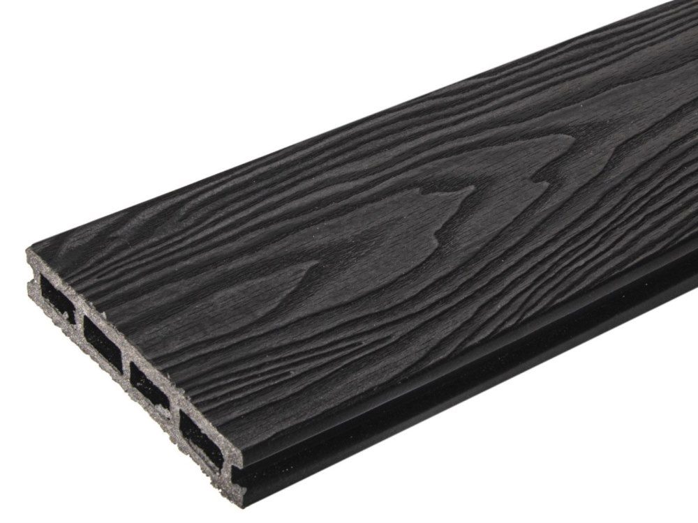 Террасная доска антрацит TalverWood 150*25мм 3D+вельвет брашинг — купить в Чебоксарах