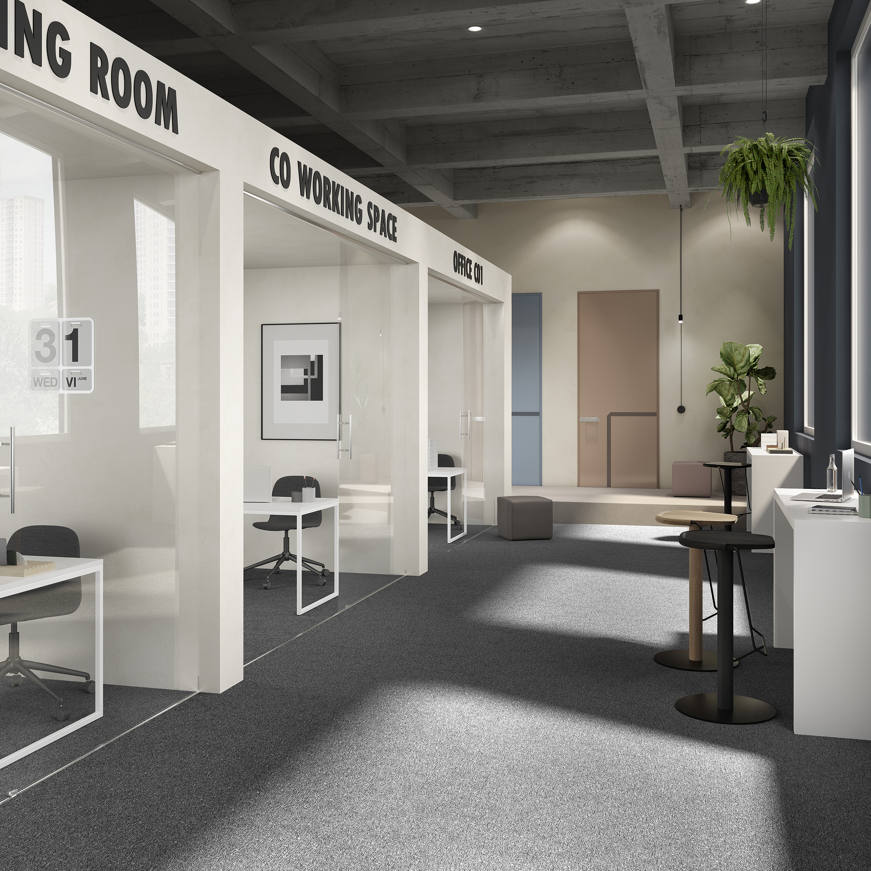 Ковровая плитка Medusa Tile 98 (500*500*5 мм) — купить в Чебоксарах